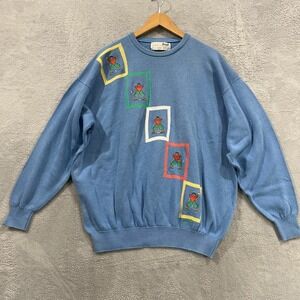 Vintage Pringle Golf Sweater Mens Large Relaxed Nick Faldo Abstract 80s Golf